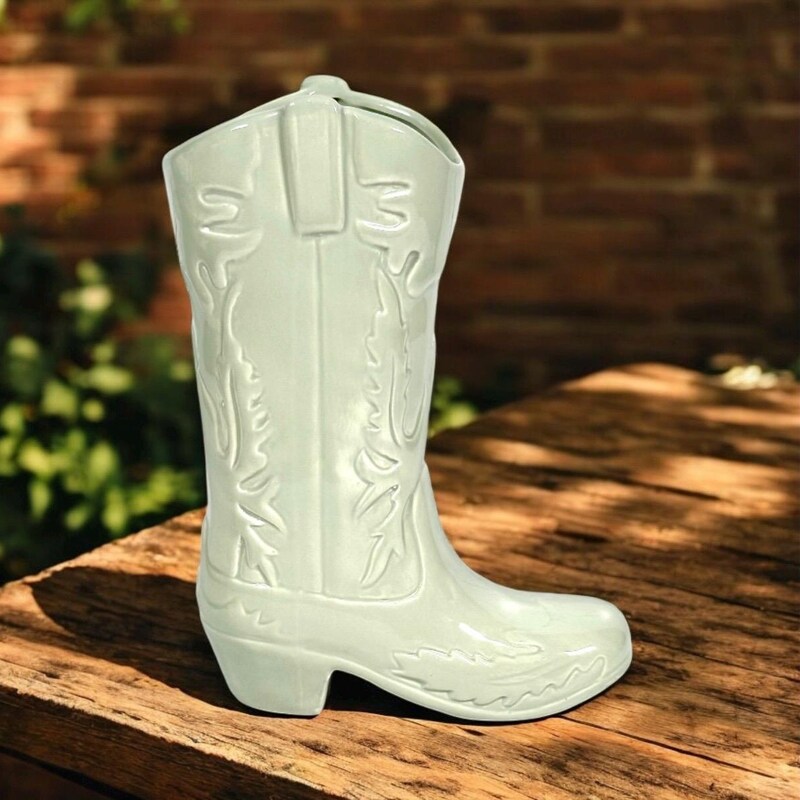 Cowboy Boot Vase - Etsy