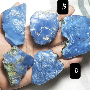 Natural Blue opal raw,Blue opal rough,Blue opal Raw Slice,Blue opal Gemstone,Blue opal Specimens,Blue Opal Big size rough for Jewelry Making