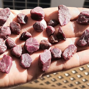 AAA Quality Natural Ruby Unpolished Rough Gemstone Specimens
