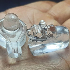 Crystal Quartz Shivlingam Nandi Statue,Shivlingam Nandi Carving,Home Decor,Healing Crystals,Shiv Nandi Gemstone,Sphatik Shiv Nandi,Shiv puja