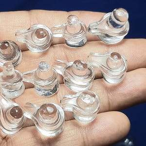 Mini Crystal Quartz Shivlingam,Shiv puja,Ritual Object,Religious Gift,Load Shiva,Pooja Items,Meditation,Worship,Sphatik Shivlingam Gemstone