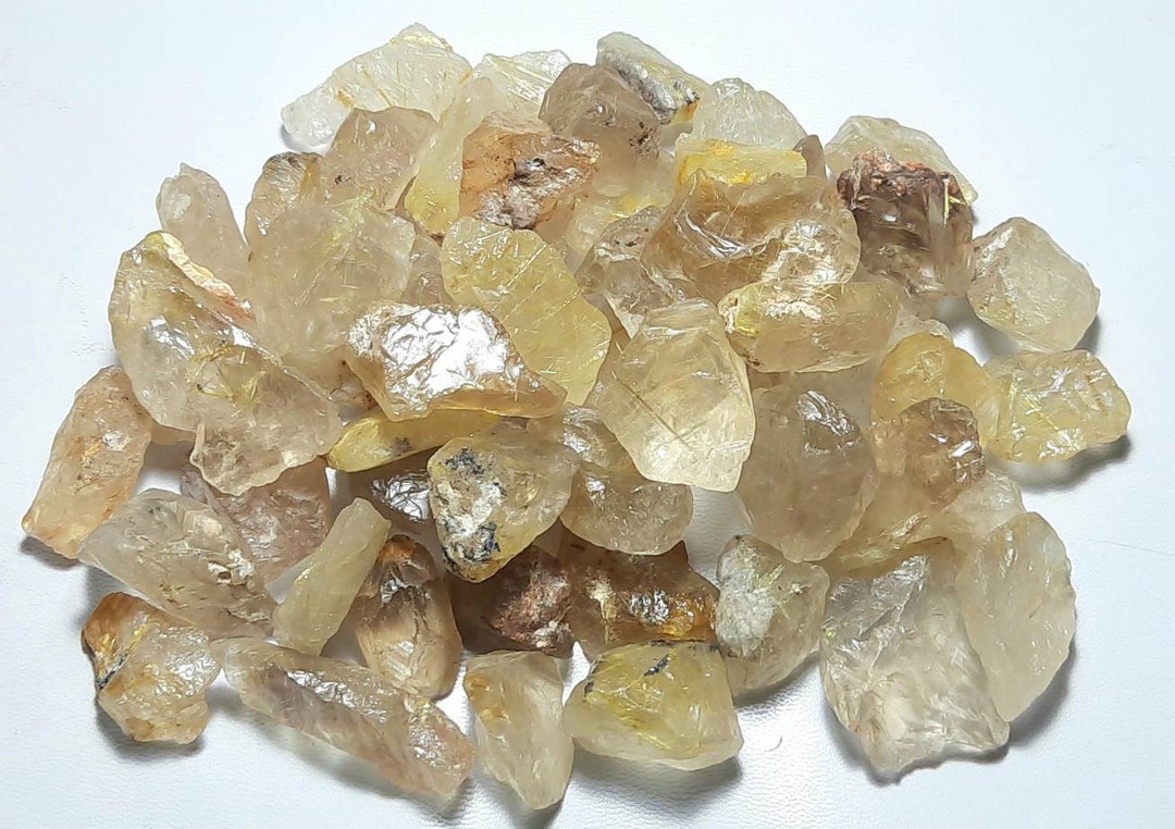 Lab Rutile Rough Natural Golden Rutile Rough Gemstone,rutile Specimen,rutile Slice ...