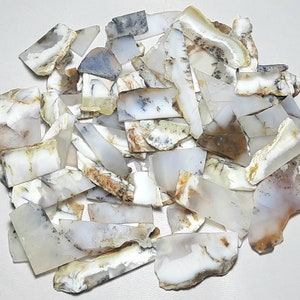 Natural Dendritic Opal Rough Gemstone,Dendritic Opal Raw Slices,Dendritic Opal Slab,Healing Dendritic Opal Specimen,Dendritic Opal Crystal