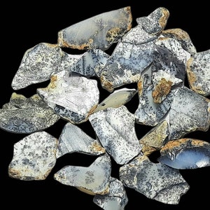 Natural Dendritic Opal Rough Gemstone,Dendritic Opal Raw Slices,Dendritic Opal Slab,Healing Dendritic Opal Specimen,Dendritic Opal Crystal