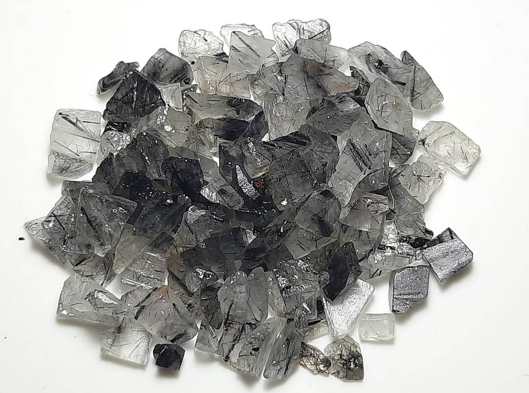 Lab Rutile Rough Natural Black Rutile Unpolished Rough Gemstone,black Rutile Specimens ...