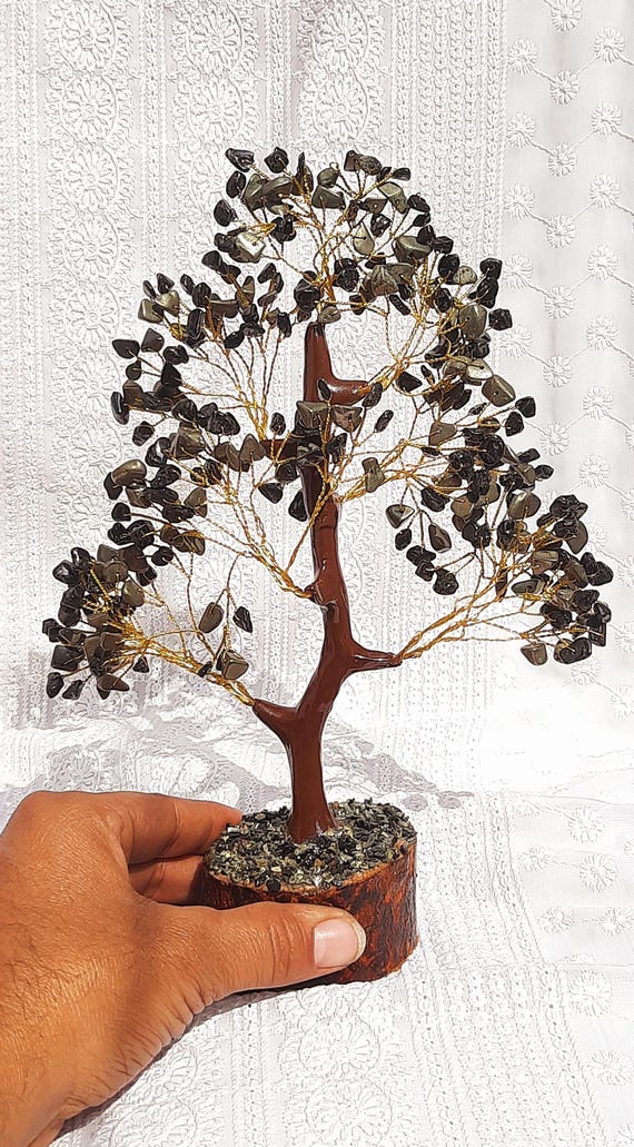 Pyrit Schwarz Turmalin Bonsai Holz Sockel Geldbaum:Viel  Glck,Homedecor,Rekie,Heilung,Geschenk,GttlicheEnergie,Peace,Vastu,Goodvibes,Wohlstand.  - Etsy sterreich