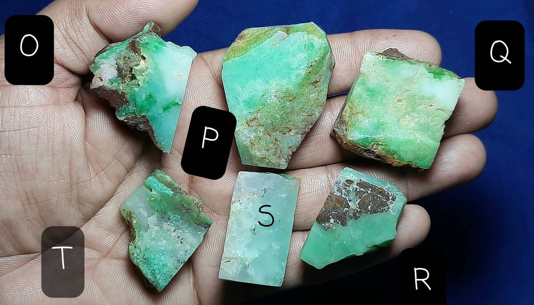 Natural Chrysoprase Rough Gemstone,chrysoprase Specimens