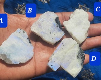 Natural White Rainbow Moonstone Rough,Real Rainbow Specimen,Blackish Rainbow Slabs,Rainbow Raw Material,Rainbow Slice,Black Spot Rainbow Raw