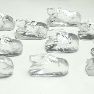 Crystal Quartz Nandi Shivlingam,Shiv puja,Ritual Object,Religious Gift,Load Shiva Nandi,Holy Cow Statue Meditation,Worship,Nandi Gemstone