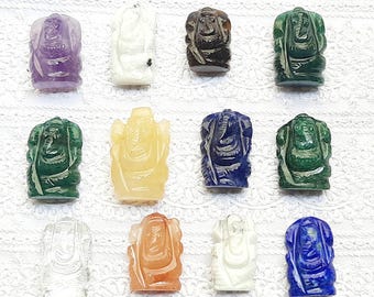 Multi Color Gemstone Ganesh Statue, Pocket Size Idol, Vastu Home Decor