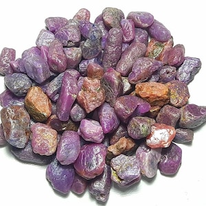 Natural Ruby Rough Gemstone: AAA Quality Unpolished Ruby Slices
