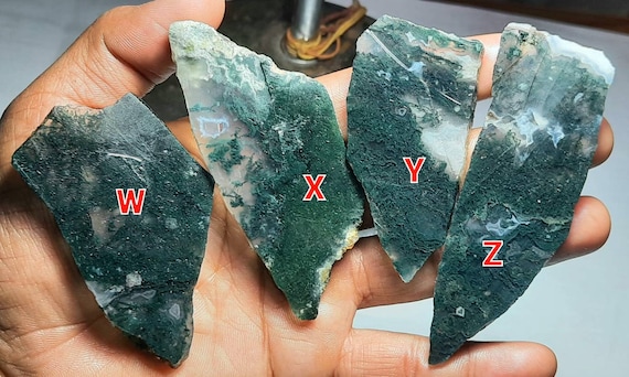 Rough green agate sale
