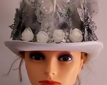 Top hat - Fairy hat - Silver fairy tale