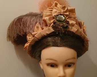 Vintage Franklin Simone Black Velvet Women’s Hat Asymmetrical Black Wool Velvet Hat With Silk Pleated Hat  main image 2