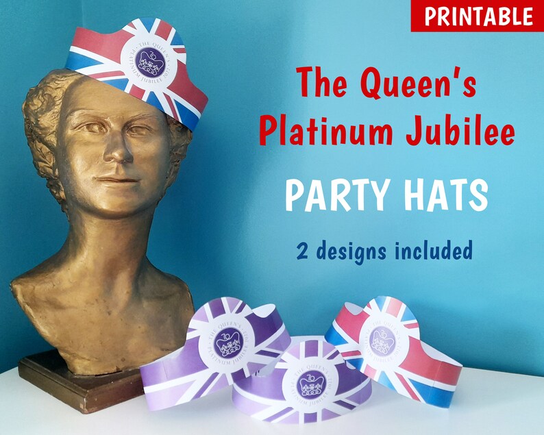 Platinum Jubilee Party Hats Queen's Jubilee Party Hats Etsy Australia