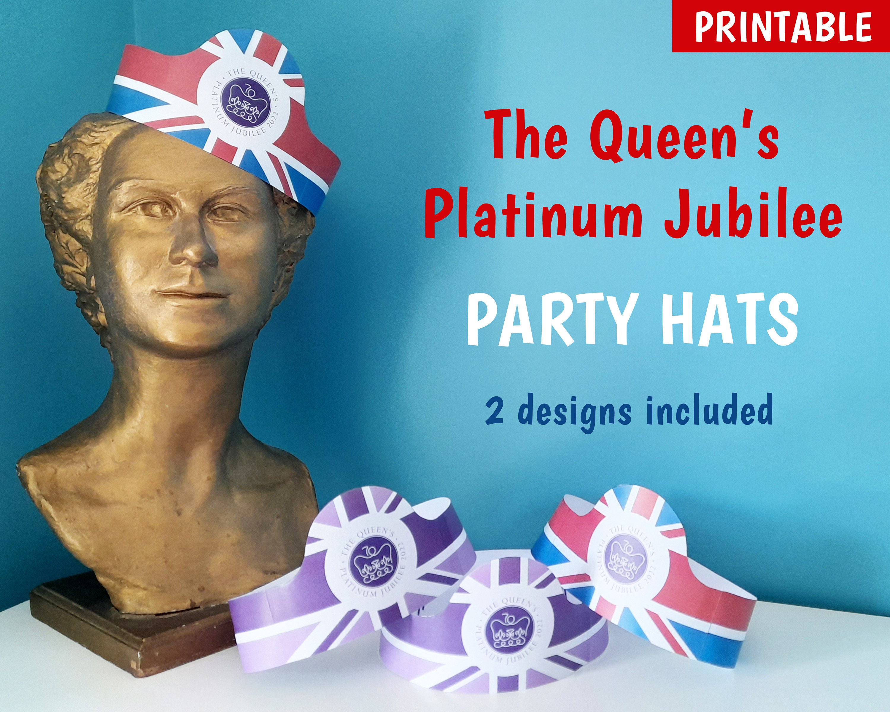Platinum Jubilee Party Hats Queen's Jubilee Party Hats Etsy Australia
