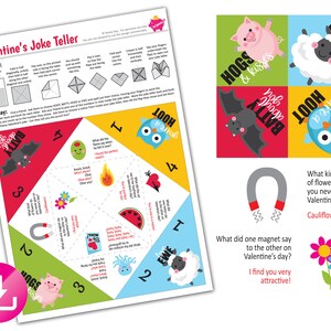 Valentine's Joke Teller (fortune Teller, Cootie Catcher) - Design 3 ...
