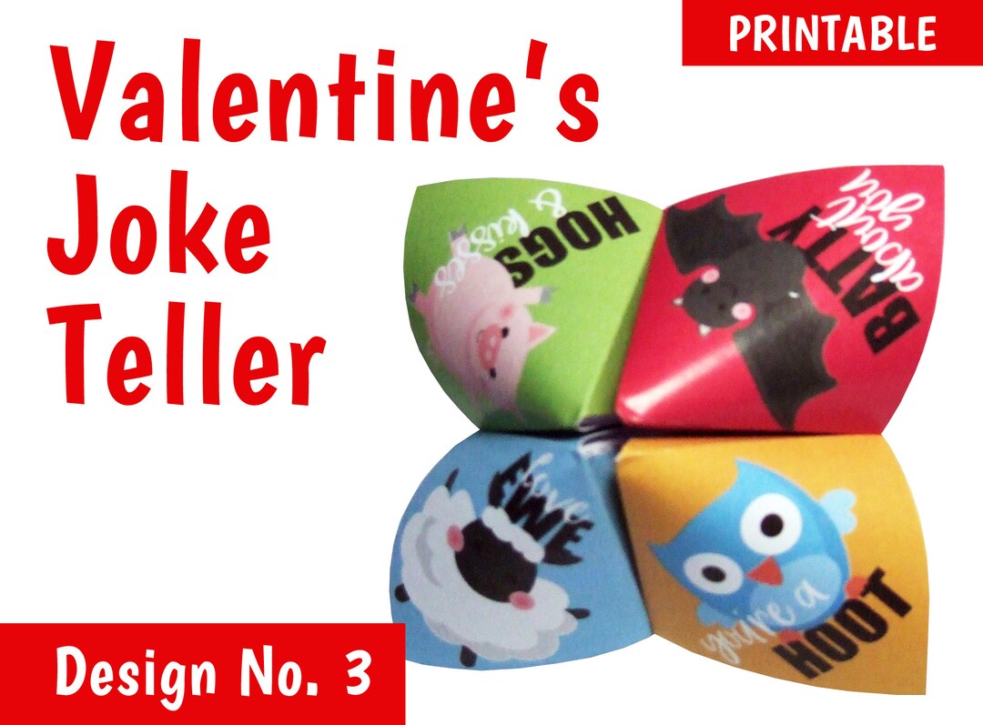 Valentine's Joke Teller (fortune Teller, Cootie Catcher) - Design 3 ...