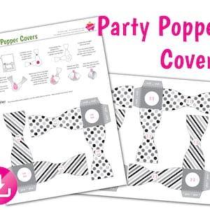 DIGITAL - Party Popper Covers - Make your party poppers festive with these printable covers
