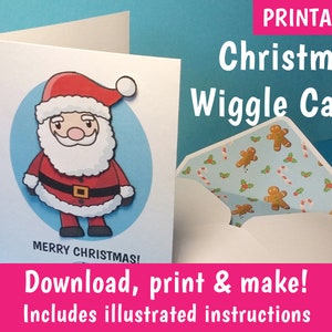 Crea la tua cartolina di Natale, cartolina di Natale interattiva e meccanica: stampabile, scaricala e creala tua!
