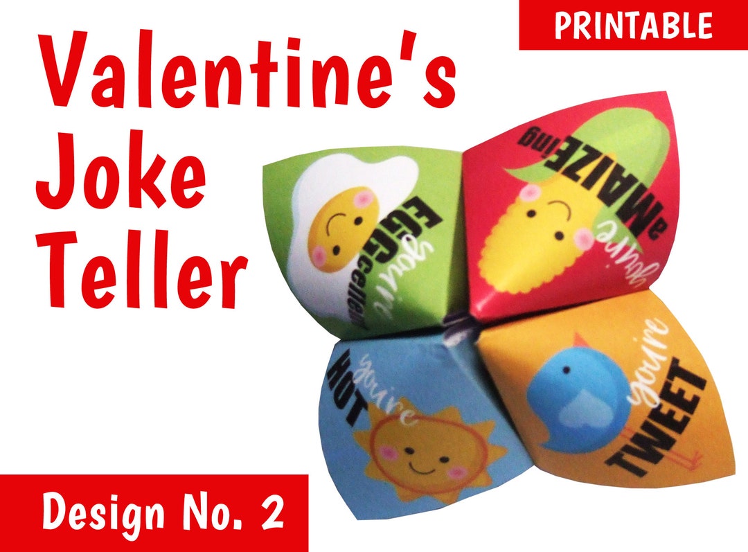 Valentine's Joke Teller (fortune Teller, Cootie Catcher) - Design 2 ...