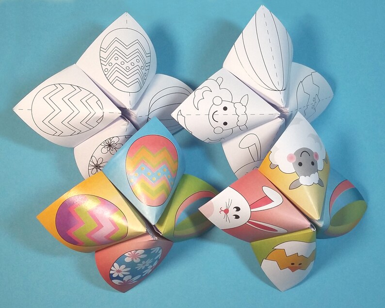 Easter Joke Tellers Fortune Teller Cootie Catcher | Etsy