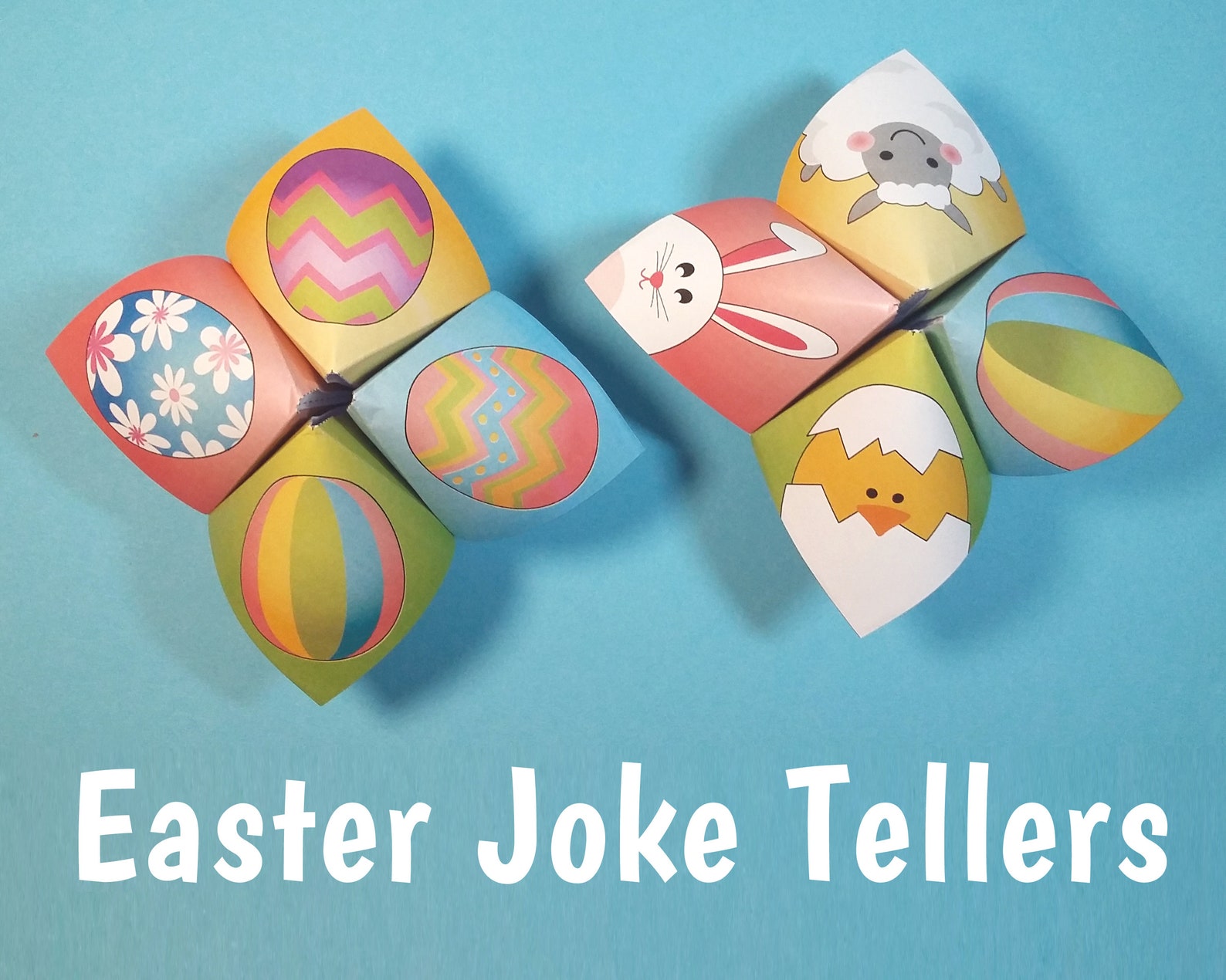 Easter Joke Tellers Fortune Teller Cootie Catcher | Etsy