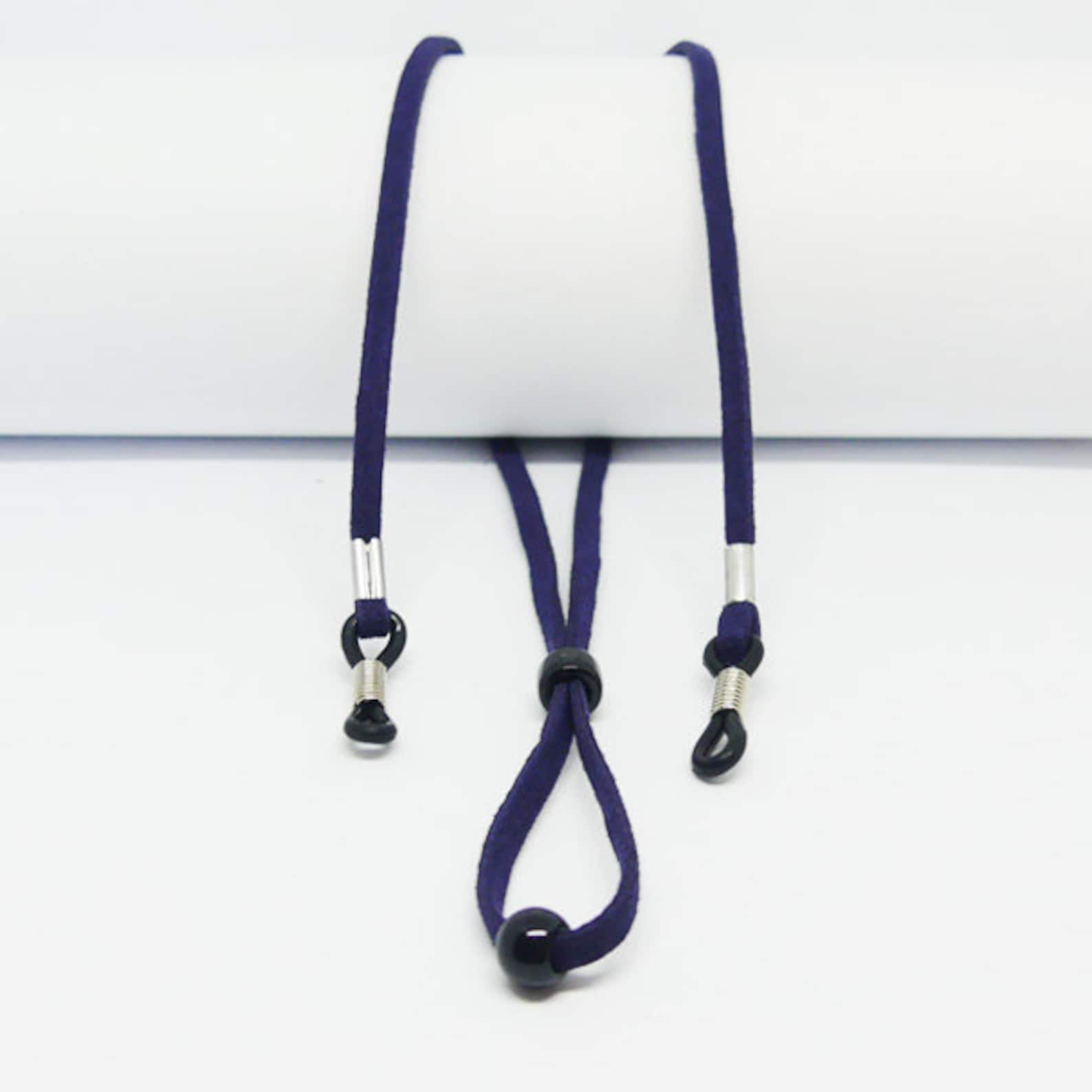 Glasses Cord for Men Blue Suede Glasses Cord Eyeglass Cord Etsy