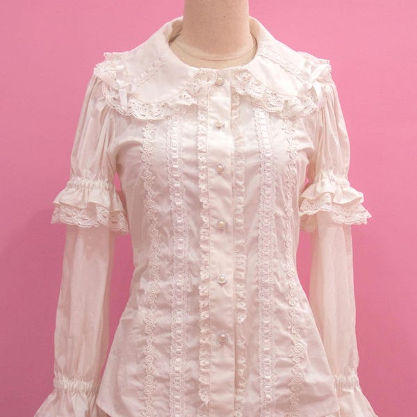 Custom size and color EGL Old school blouse with detachable sleeves