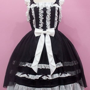 Custom size and colors Sweet Classic Gothic Lolita fashion princess dress JSK one piece image 3