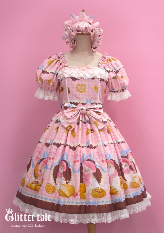 カスタムサイズ ファンシーキャットベーカリー OP 半袖ドレス EGL