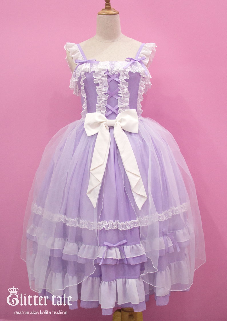 Custom size and colors Sweet Classic Gothic Lolita fashion princess dress JSK one piece image 1