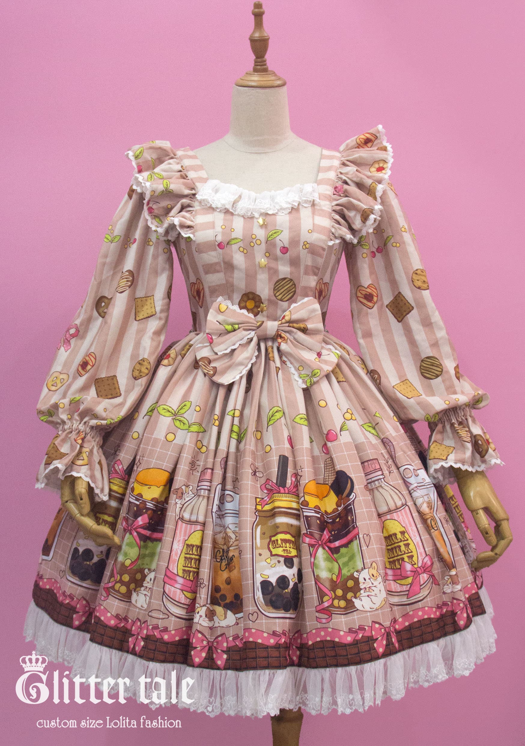 US$ 149.99 - FaeriesDaffodil - Elegant Vintage Classic Lolita JSK Dress and  Gloves Set - m.