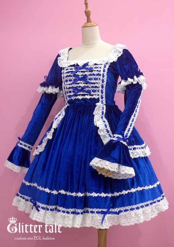 Classic Old School Gothic Lolita Velvet Detachable Sleeves One
