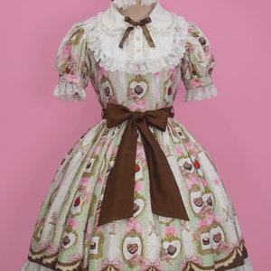 Custom size and color Classic Lolita OP dress Chocolate Museum