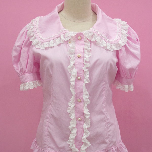 Custom size- Gothic Sweet Classic Lolita Rabbit  Ears Cotton Blouse