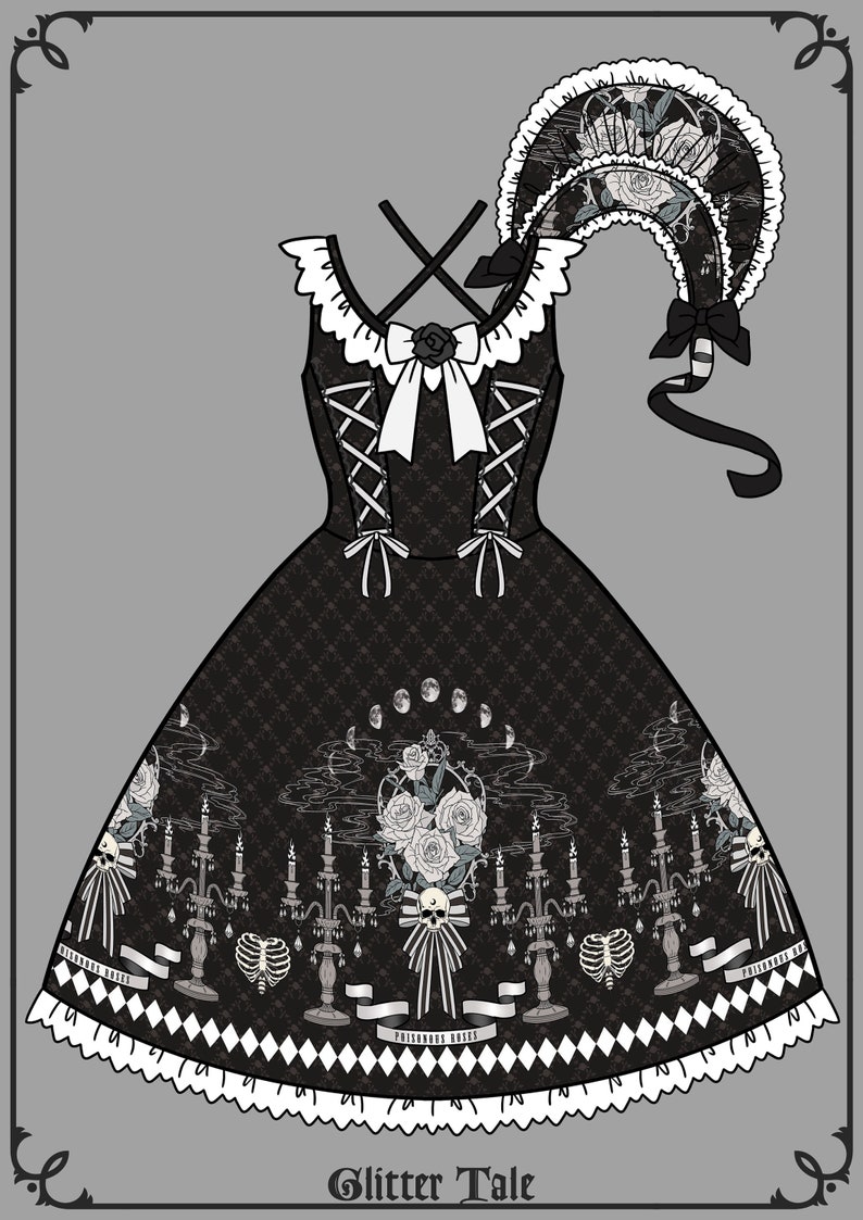 Poisonous Mushroom Gothic Lolita Dress