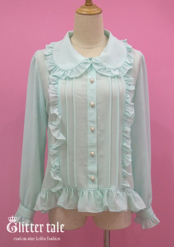 Custom Size- Sweet Classic Lolita Princess Chiffon Summer Custom Size- Sweet Classic Lolita Princess Chiffon Summer