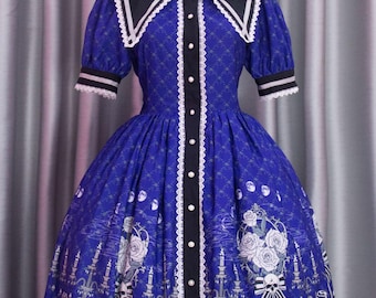 Gothic Lolita Custom size Poisonous rose skull dress OP