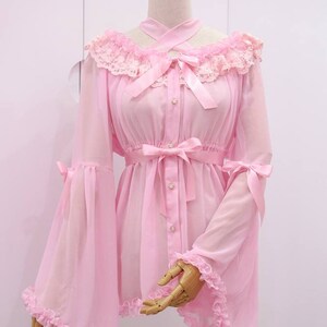 Custom size- Gothic Sweet Classic Lolita Rococo Princess Sleeves Chiffon Blouse