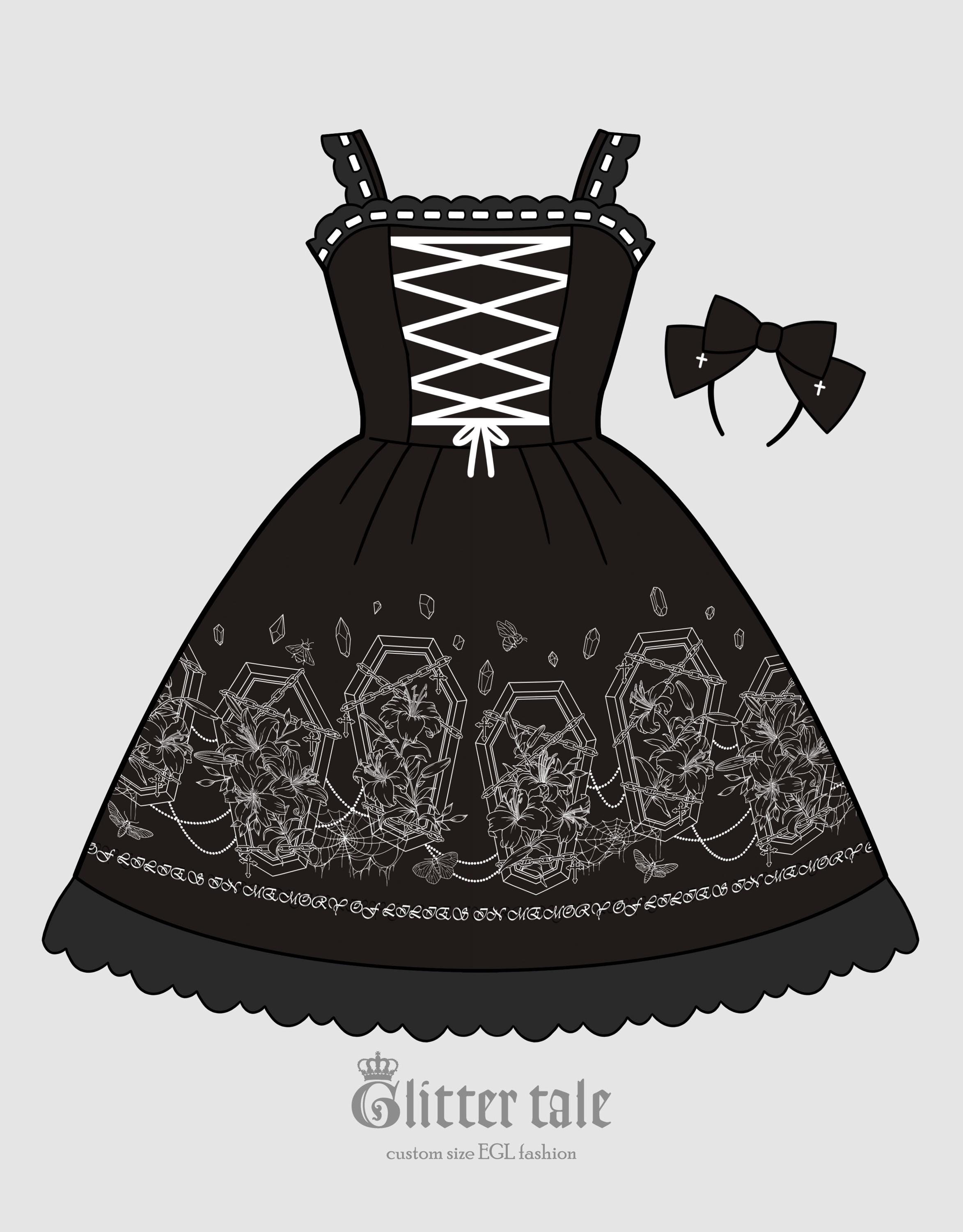 Custom Size EGL Gothic Fashion Lily JSK Dress - Etsy