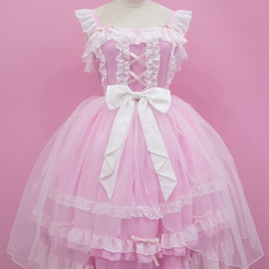 Custom size and colors Sweet Classic Gothic Lolita fashion princess dress JSK one piece image 2
