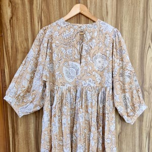 Printed dress  Midi Dress, Mini Dress, Striped Long Block Print Dress, Deep Neck with string closer New Print Dress