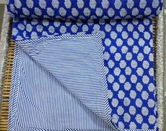 Hand Block Print Cotton Dohar | Jaipur Printed Reversible Summer AC Blanket