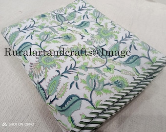 Hand Block Print Cotton Dohar | Jaipur Printed Reversible Summer AC Blanket