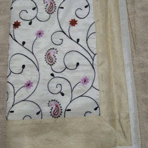 Indian Silk Bedspread Set, Bedspread, 5 piece Bedspread Set, Light weight, Bedding, Bed Cover, Coverlet