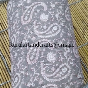 Paisley Print Reversible Quilt Soft Cotton Quilt Hand Block Print Quilt Floral Print Soft Cotton Quilt King