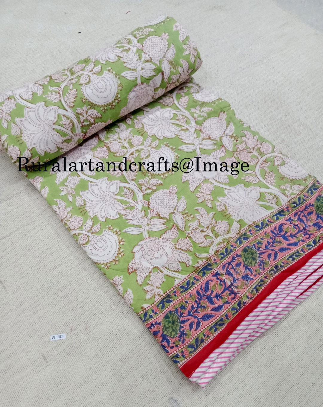 Hand Block Print Ac Blanket Reversible Dohar Ac Comforter Indian Quilt Floral Print Blanket Throw Etsy Canada