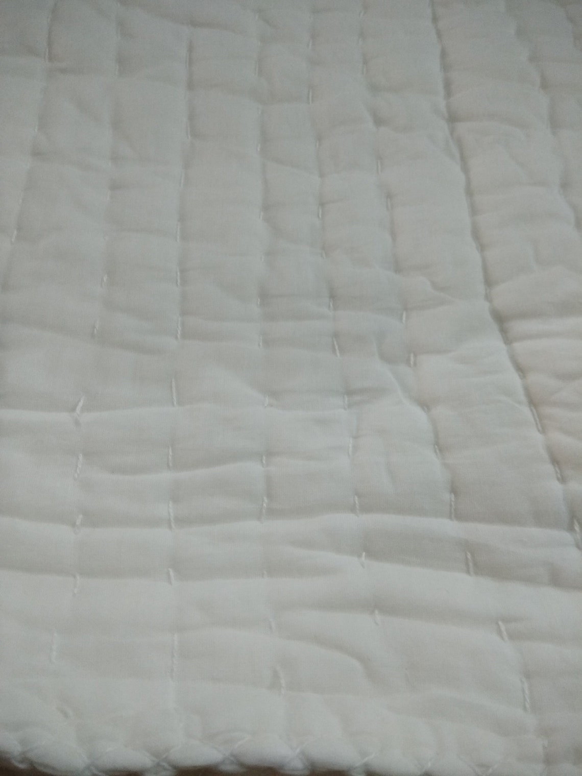 White Handmade Cotton Quilt King & Twin Size Quilt Jaipuri Etsy