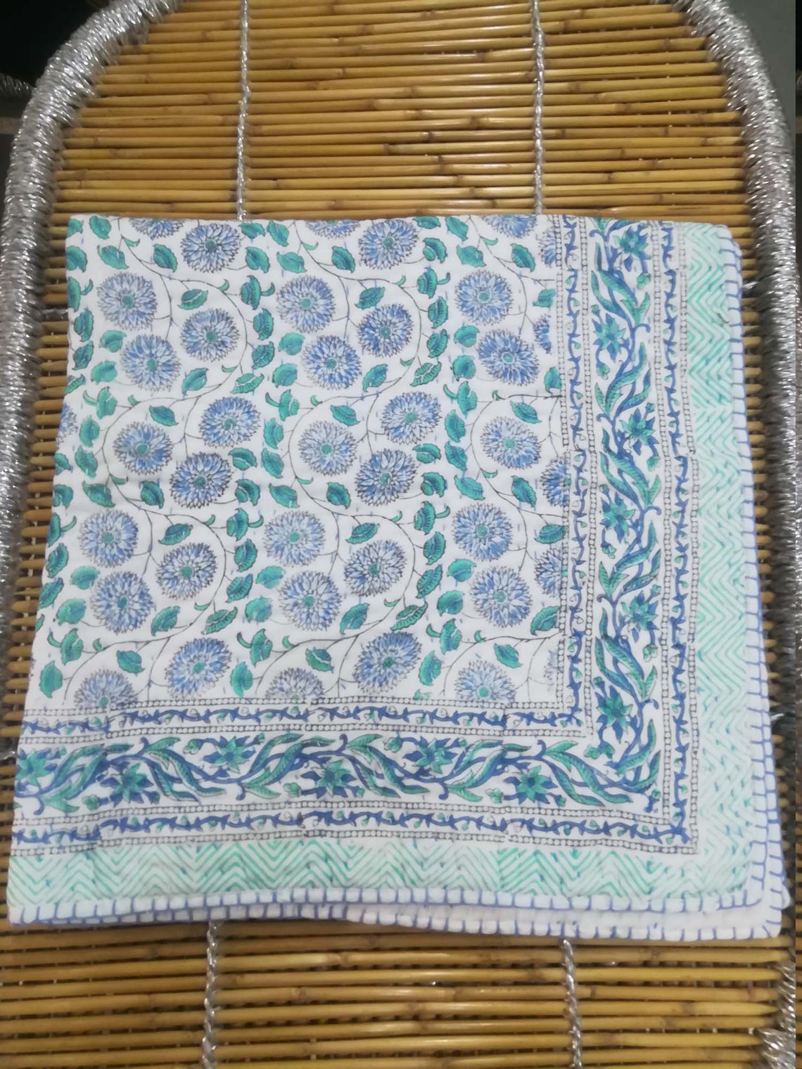 Indian Handmade Baby Quilt Cotton Baby Quilt Hand Block Print Etsy